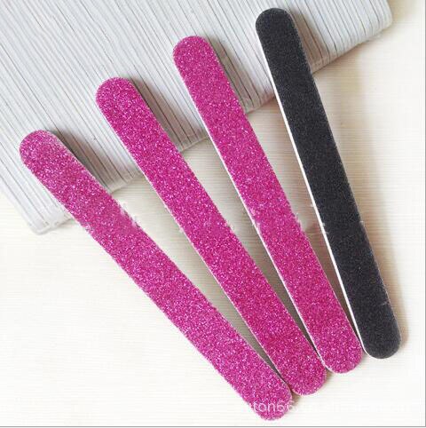 50 pcs Random Colour glitter nail file Eva Emery Board Personal Nail File manicure tool
