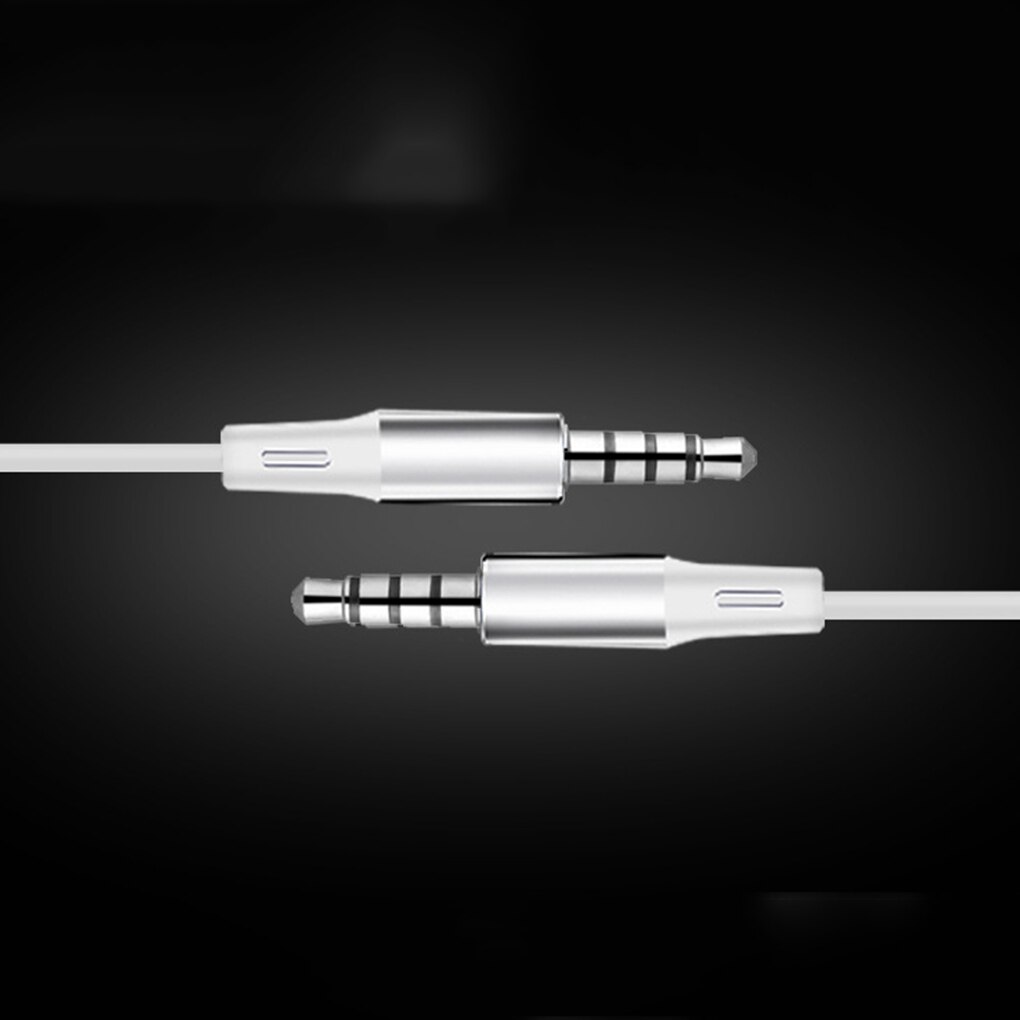 3.5Mm Poort In-Ear Super Bass Line Controle Oortelefoon Telefoon MP3 Computer Laptop Hoofdtelefoon Microfoon Wired Headset
