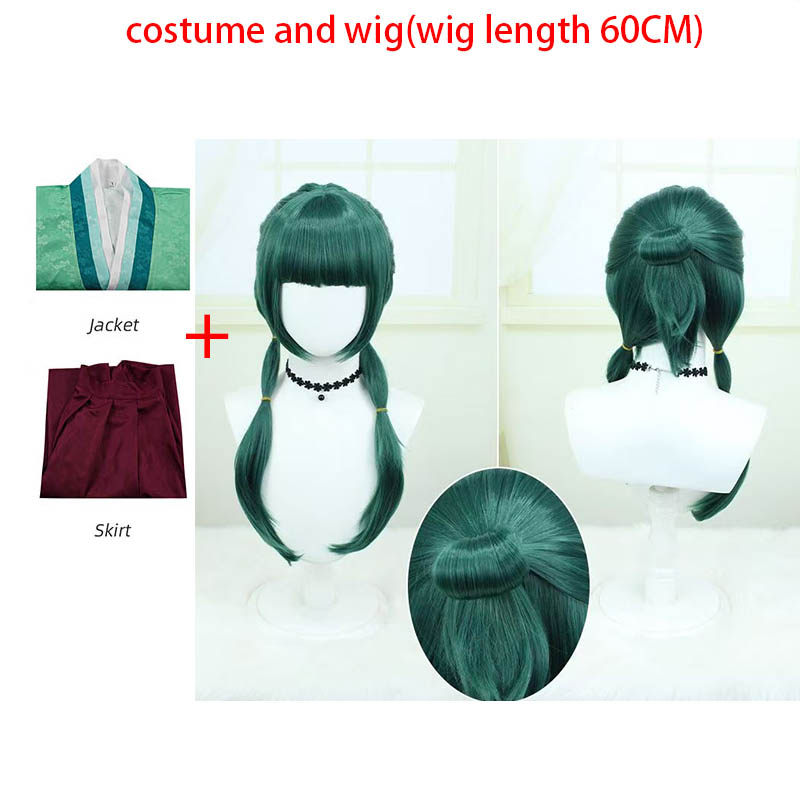Maomao Cosplay Costume Anime Apothecary Diaries Outfits Mao Mao Kimono Halloween Carnival Party For Women: M / black