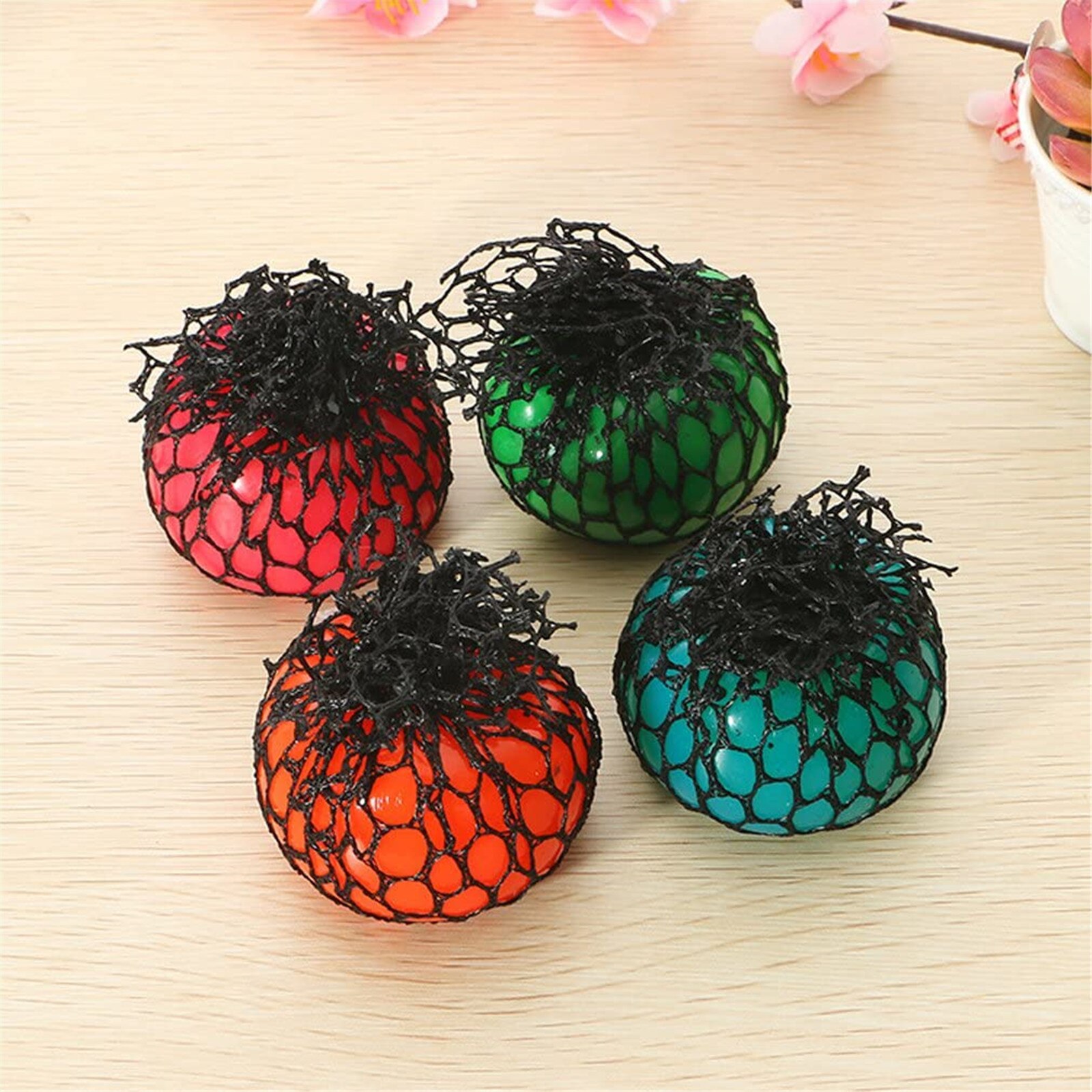 4pcs Toys Color Sensory Toy Office Stress Ball Pressure Ball Stress Reliever Toy Decompression Antistress Stress Reliever Toy
