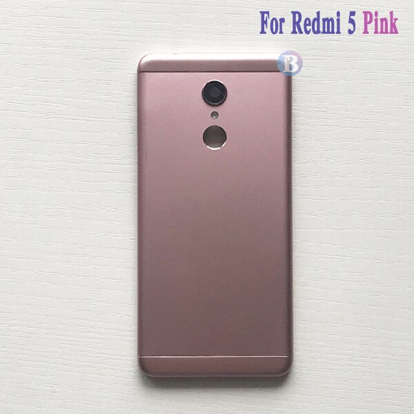 Back Cover Voor Xiaomi Redmi 5 / Redmi 5 Plus Behuizing Batterij Cover Deur Achter Cover Chassis Frame: Redmi 5 Pink