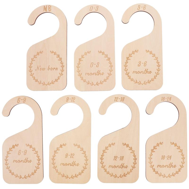 7 stk tre baby skap avdeler klut organisator barnehage spedbarn garderobe skiller baby skap størrelse avdeler baby kleshenger: Som vist 2