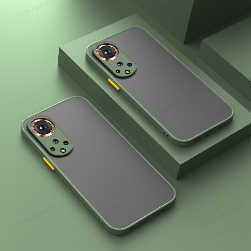 Schutzhülle aus weichem tpu und hartem pc mit linsenschutz, matt, für huawei honor 50 / 50 Profi
