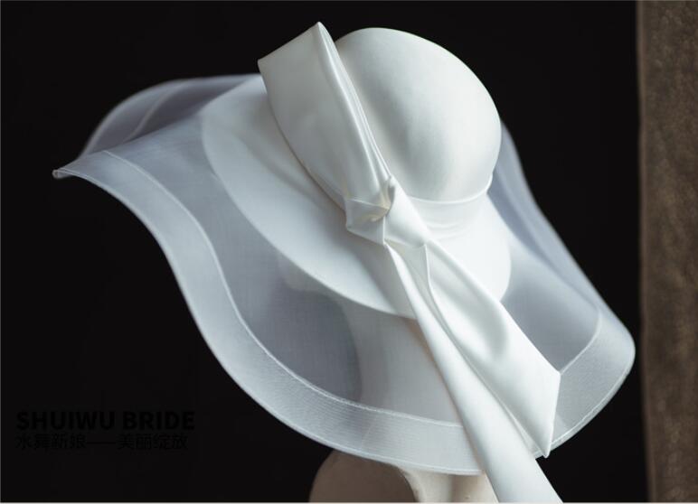 Mariée mariage chapeaux bal fête chapeau coiffure mariée voile accessoires de mariage