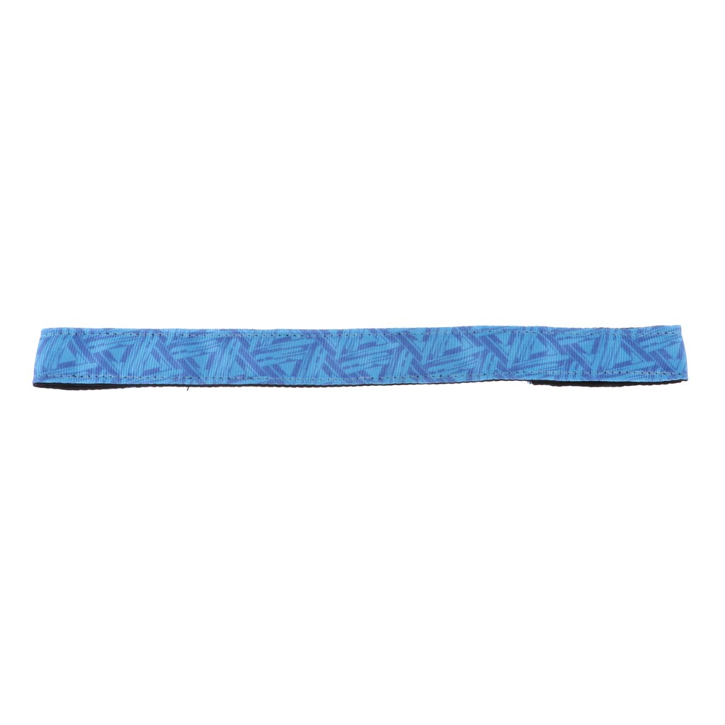 Haarband Stretch & Vochtregulerende Sport Hoofdband Zweet Band Wrap Voor Vrouwen Mannen Werken Out Jogging: Printed Blue