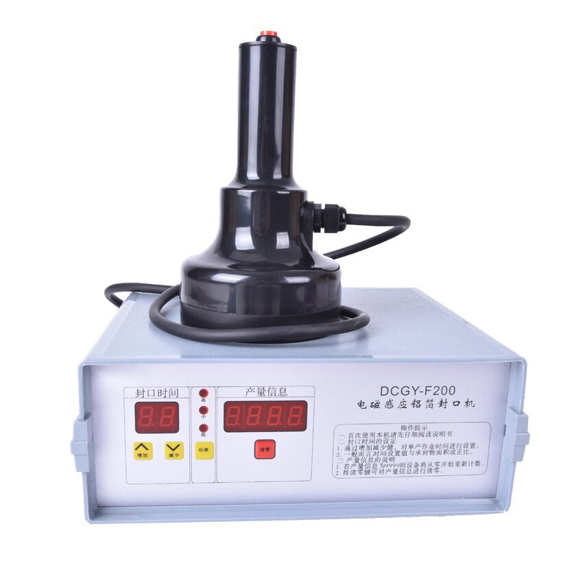 DCGY-F200 Portable induction sealing machine aluminum foil capper Honey Packaging Equipment (20mm-90mm)