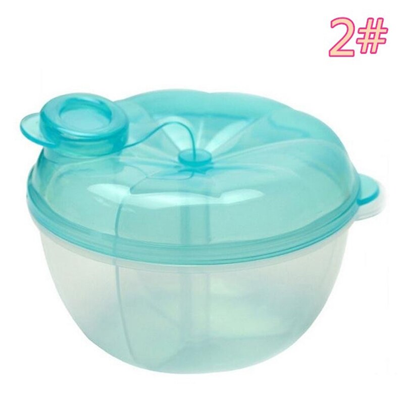 Three Lattices Milk Container Baby Turn Milk Powder Storage Compartment Rotating Storage Box Portable Milk Powder Box