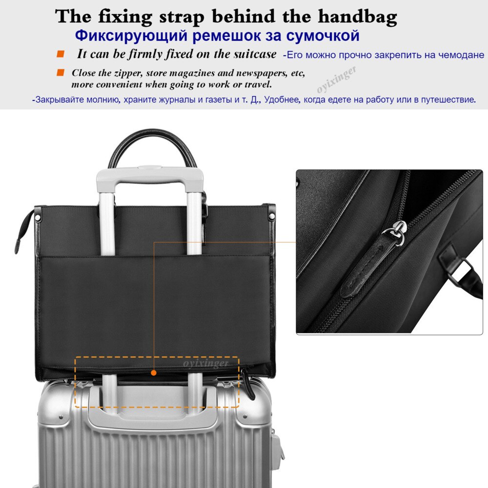 15 inch heren aktetas nylon waterdichte laptoptas heren handtas reistas werktas bandolera hombre sac homme