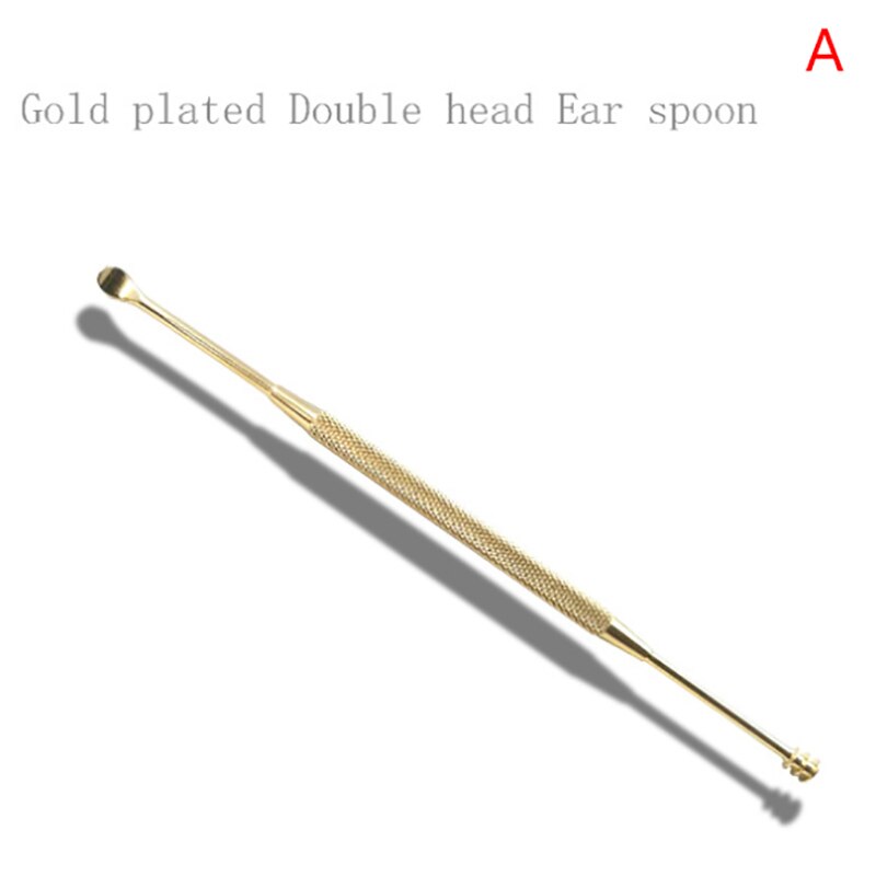 1Pc Double-Ended Rvs Spiraal Oor Pick Lepel Oor Wax Verwijderen Cleaner Oor Tool Multi-Functie draagbare: A