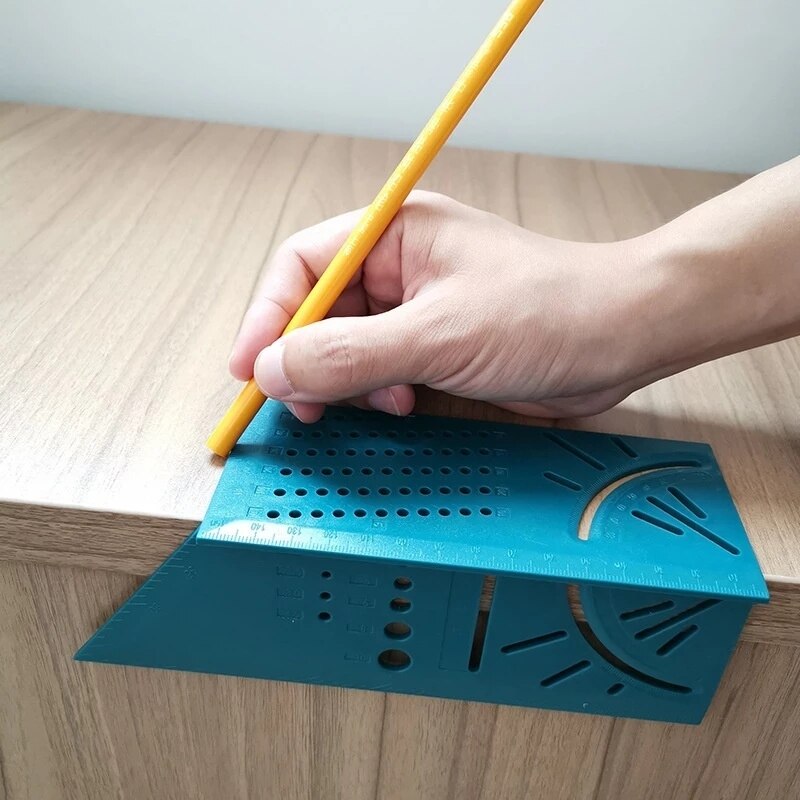 1@# Ruler Straight Angle Rule Arm Ruler Adjustable Multifunction Mathematics Measuring Tool