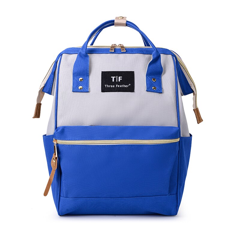 Women Waterproof Backpack Youth Korean Style Shoulder Bag Laptop Schoolbags For Teenager Girls Mochila Rugzak Sac A Dos: gray-blue