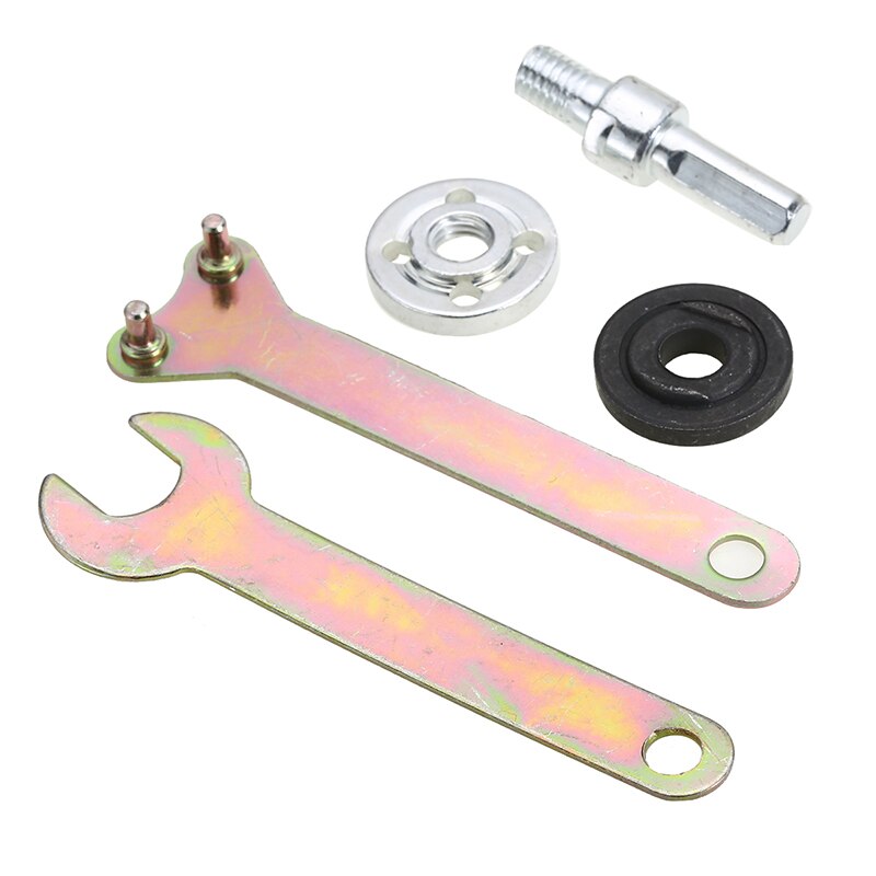 Inner Outer Nut Spanner Adapter Tools Kit For Angle Grinder Replacement Accessories Angle Die Grinder Disc Holder Wrench