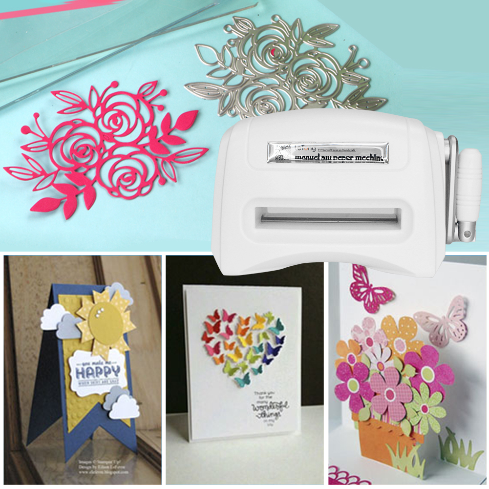 DIY Tool Cutting Embossing Machine Scrapbook Cutter Piece Die Cutting Paper Cutter Die Cutting Machine Greeting Card Sticker DIY