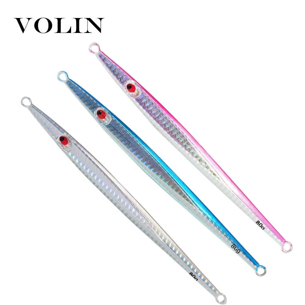 Volin hidas jigging metalli lyijy viehe 80g 100g 120g 150g suolaisen veden metallikalastus viehe keinotekoinen syötti heitto kalastusvälineet