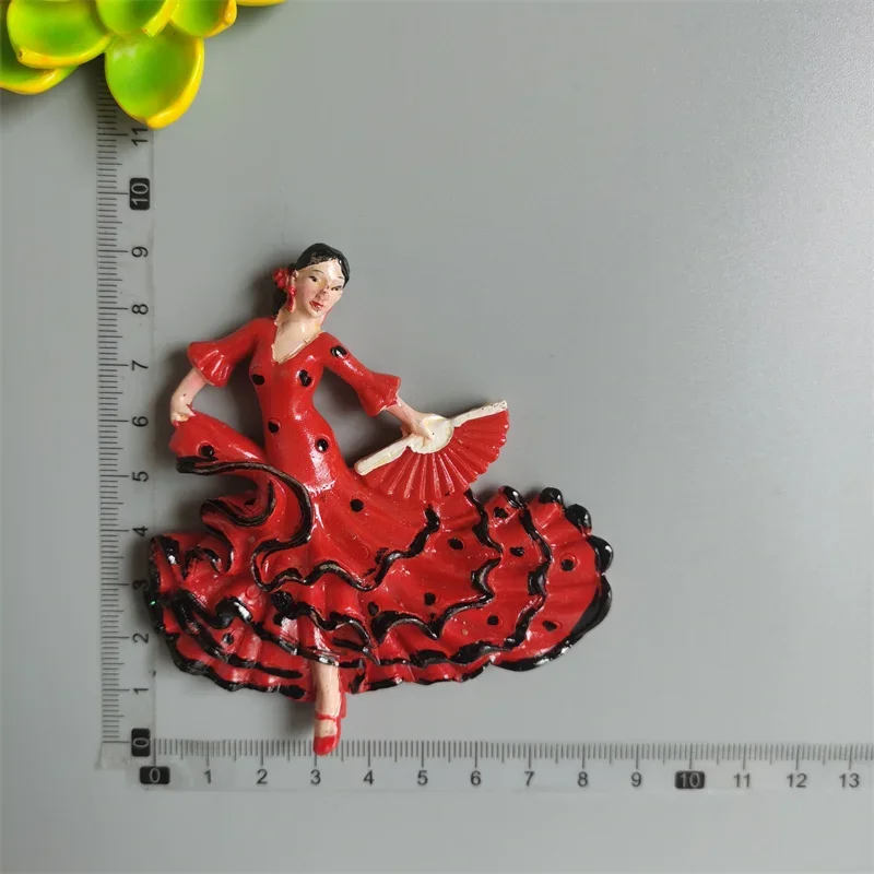 Magneet Tenerife Spanje Barcelona Toerisme Souvenirs Flamenco Danser Malaga Koelkast 3D Magnetische Stickers Ideeën: MULTI