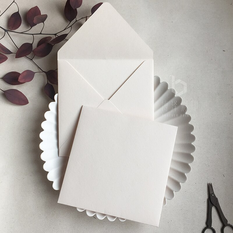 5 unidades por paquete, sobres Vintage Beige, sobre de papel en blanco para de boda, tarjeta de Messaage, tarjetas para postales