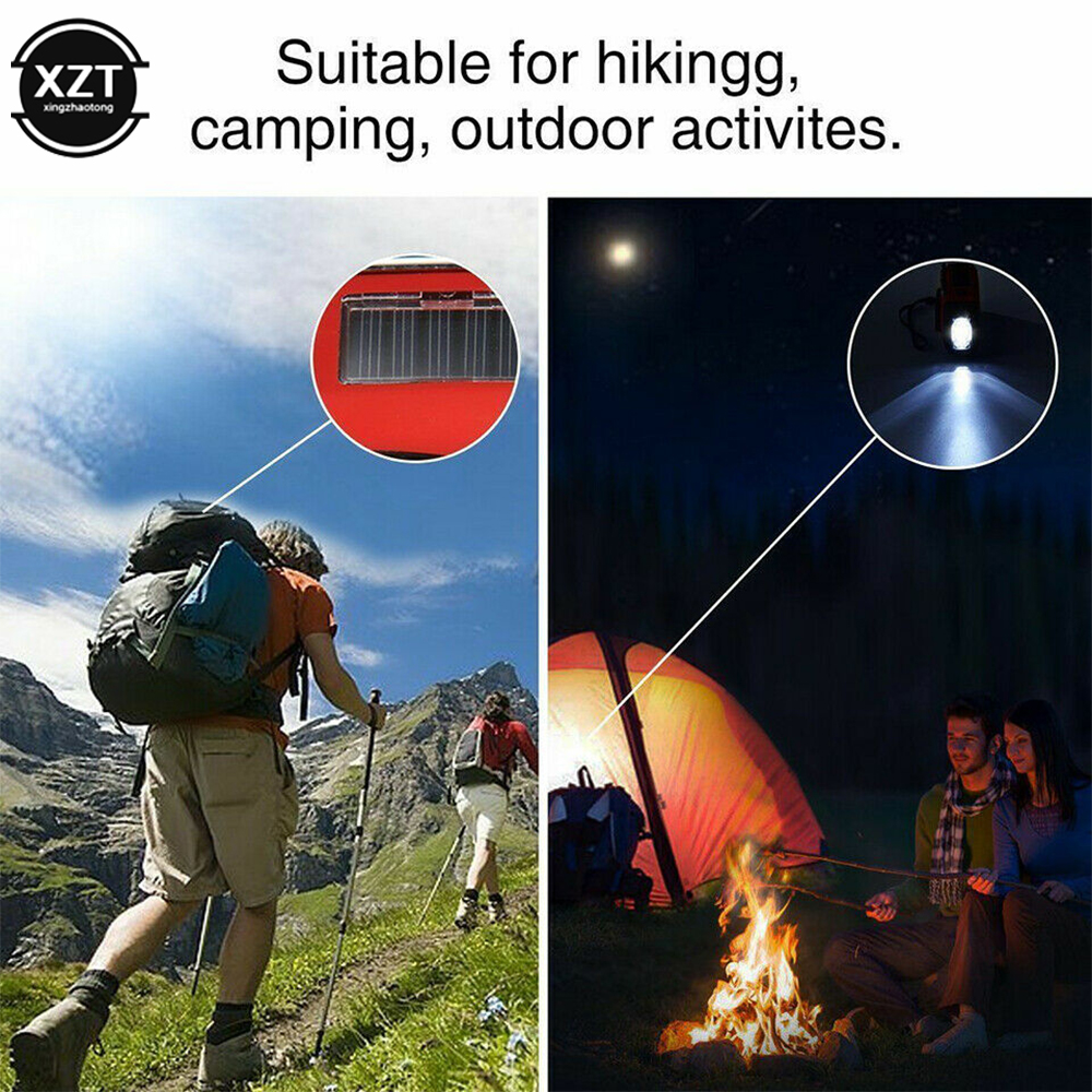 Multifunctional Hand radio Solar Crank Dynamo Powered AM/FM/NOAA Weather Radio Use Emergency LED Flashlight and Power Bank