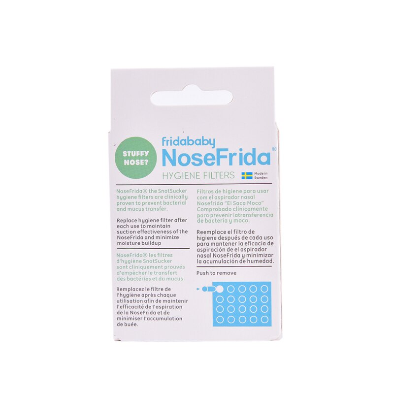 Aspiratore nasale Baby 20 filtri igiene per NoseFrida The Snotsucker