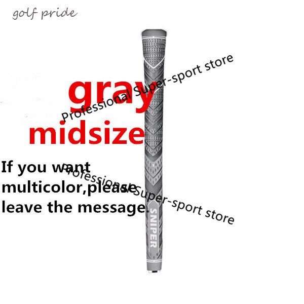 Golf irons Grip Midsize and standard Multicompound Golf club Grips Carbon Yarn 10pcs/lot: gray-midsize