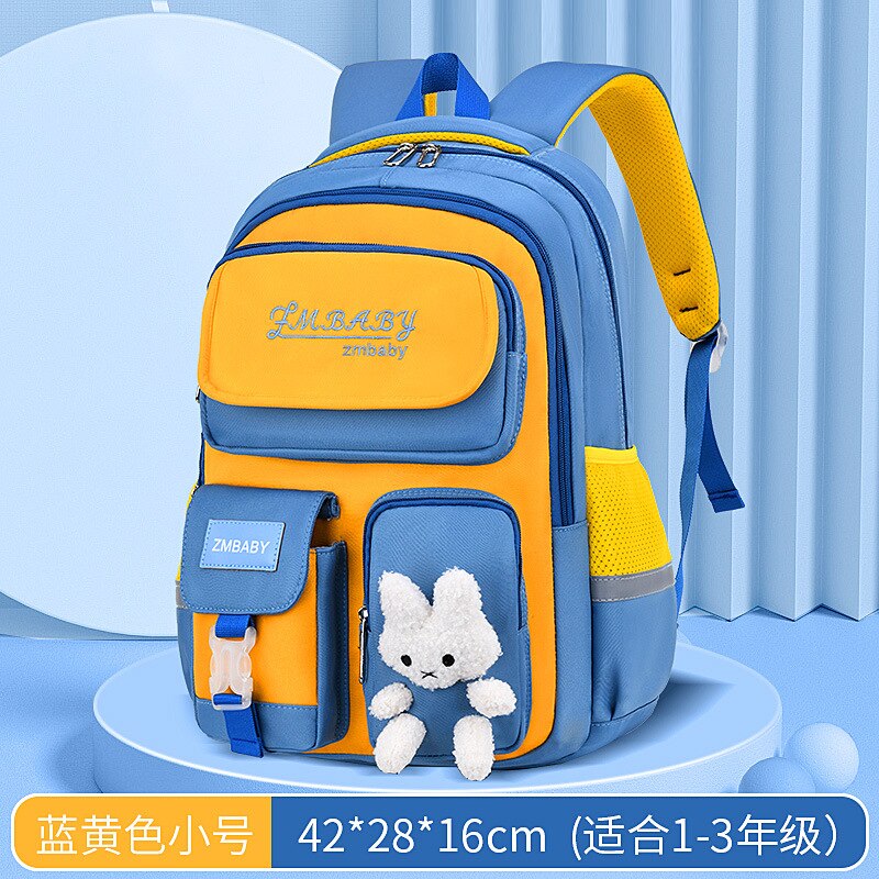 Waterdicht Kinderen Schooltassen Meisjes School Rugzak Kinderen Orthopedische Schooltas Basisschool Rugzak Boekentas Mochila Escolar: small blue