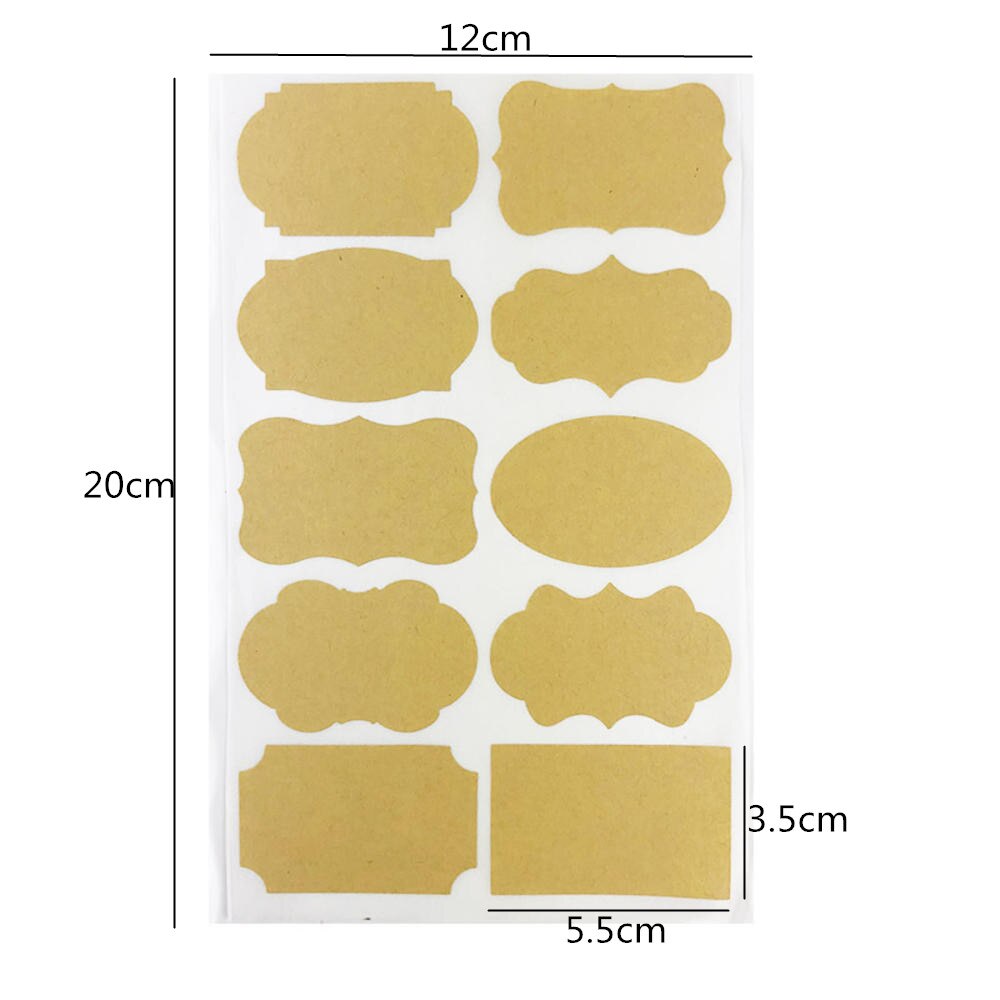 72pcs /pack White Self Adhesive Stickers Labels Name Sticker Household Classification Mark Sticker Seasoning Bottle Sticker: 50PCS