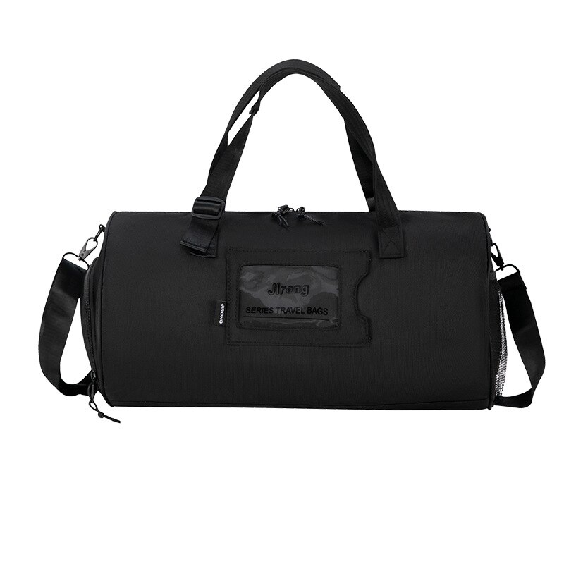 Mode Grote Capaciteit Opbergtas Reistassen Waterdichte Duffel Vrouwen Schoudertas Vrouwen Weekend Gym Draagbare Bagage Handtas: Black