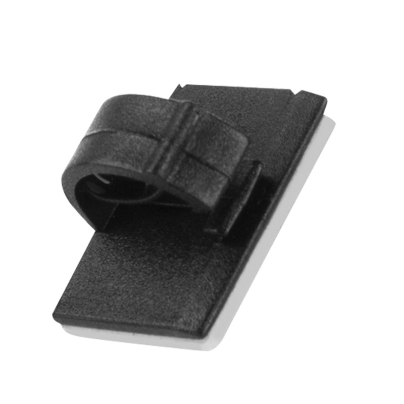 Ounona 10 Clip Fermacavo Adesive In Plastica - Fermagli Regolabili Per Gestione Cavi, Adesivo Forte, Colore Nero