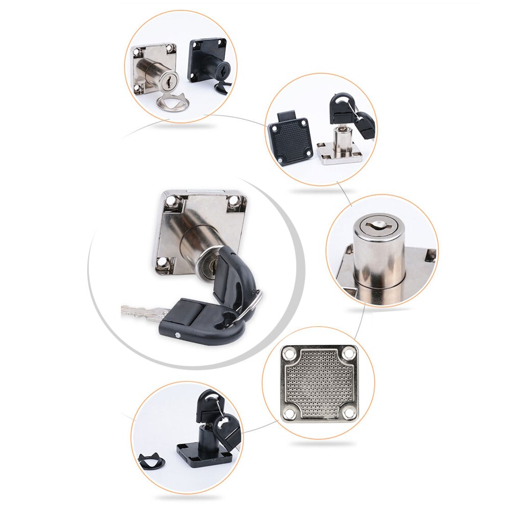 Hardware Cabinet Locks Zinc Alloy Desk File Cabinet Lock