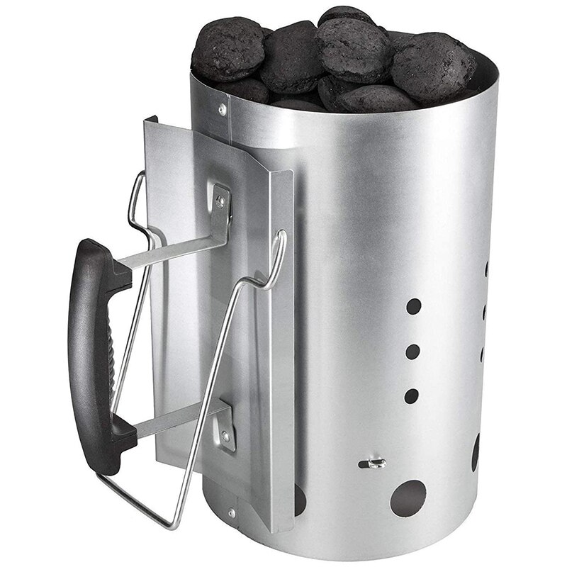 Chimney Starter with Safety Handle Charcoal Starters Chimney for Weber 12.7 x 8.1 x 12.5 Inches