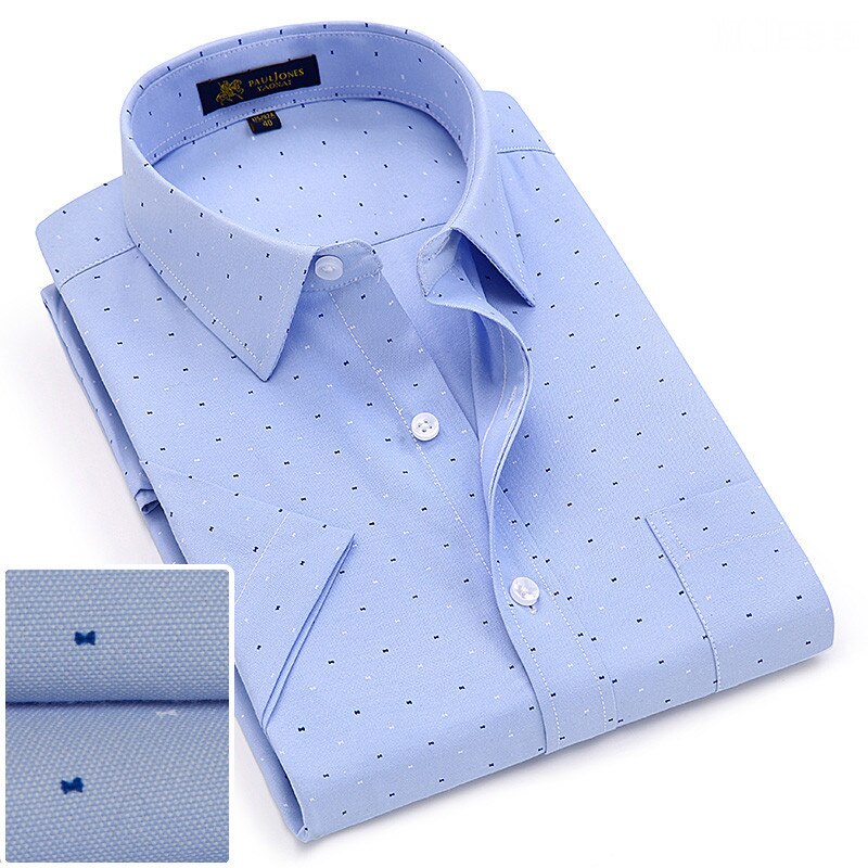 Sommer turndown kragen kurzarm Oxford stoff weichen druck Geschäft männer Clever lässig Hemden mit brust tasche S-4xl 8 farbe