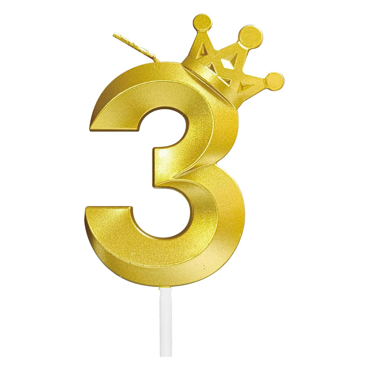 Number 0 Birthday Candle 3D Crown Crown-0 Gold Cake Topper Decorations for Happy Birthday Candles Anniversaries: MINT GREEN