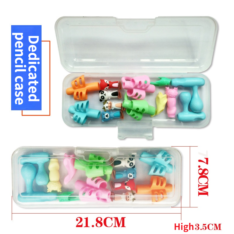 16Pcs/Box Primary Students' Pencil Children's Soft Writing Orthosis Pencil Correction Cute Stationary School Supplies