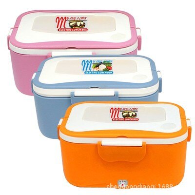 DC12V/DC24V/AC220V 35W POWER Electric Lunch Box 1.5L Stainless Steel Inner Pot Lunch Box Set Portable Heated Food Warmer Box