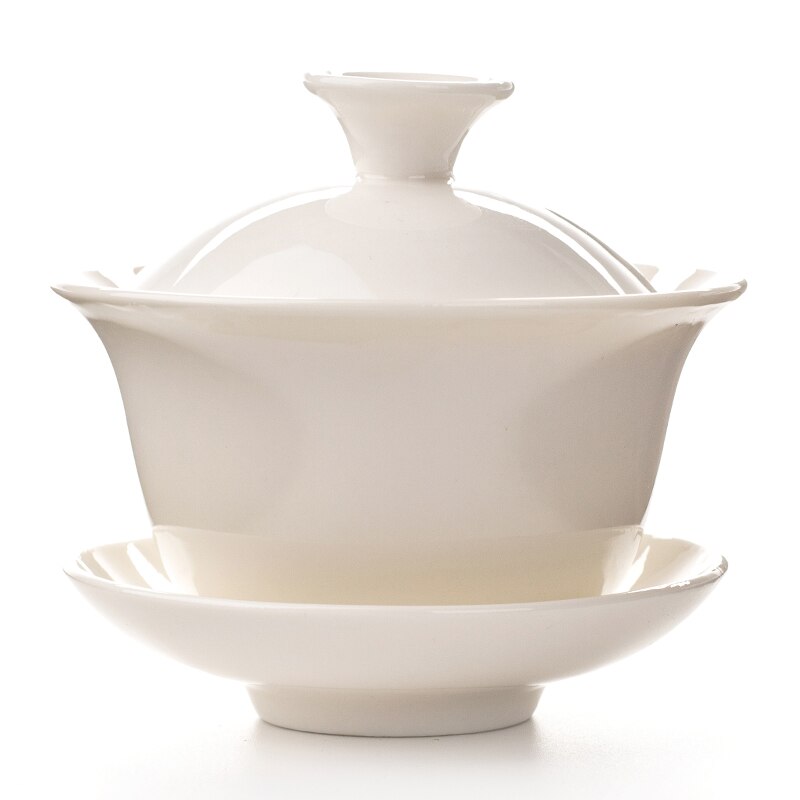 Taza de té Gaiwan tueen tetera china tradicional Kungfu tetera tazón de té de cerámica taza de porcelana Sancai taza de té juegos D002: 8