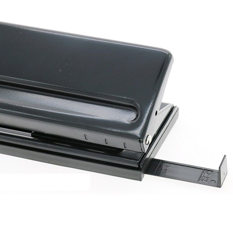 6 Holes Paper Puncher, Adjustable Stainless Steel Desktop Hole Punch, 6 Sheets Capacities