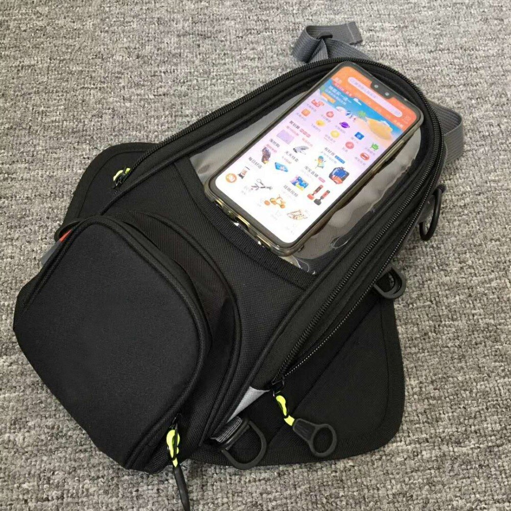 Bolsas de tanque magnéticas para motocicleta, bolsa con correas fijas para teléfono móvil, para Givi
