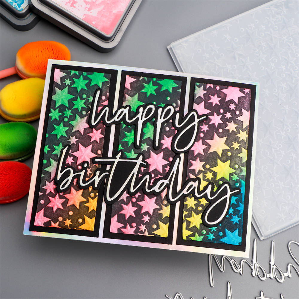 Carpeta de estampado con textura 3D, carpeta de estampado de fondo del Día de San Valentín para plantilla para hacer tarjetas, manualidades de álbum de recortes