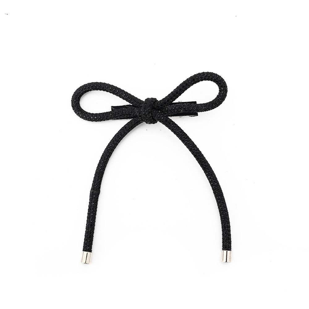Nueva , nueva diadema con tubo de perforación para niñas, accesorios para el cabello con piedra brillante, accesorio para el cabello, clip para bebé, diadema con lazo para niña: Oro