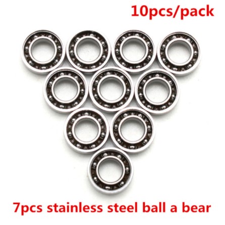 10Pcs Universal Dental Bearing High Speed Air Turbine Handpiece Steel Ceramic Balls Bearings Dentista Lab Accessories: GRAY