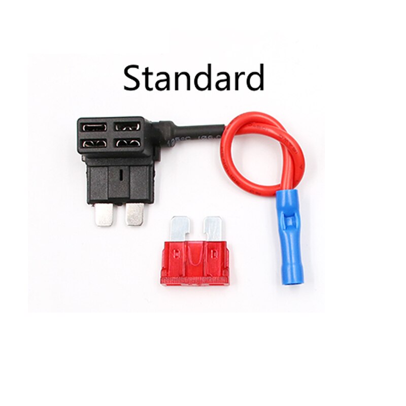 12v sikringsholder add-a-circuit kranadapter micro mini standard ford atm apm blade auto sikring med 10a blad bil sikring med holder: Rosa