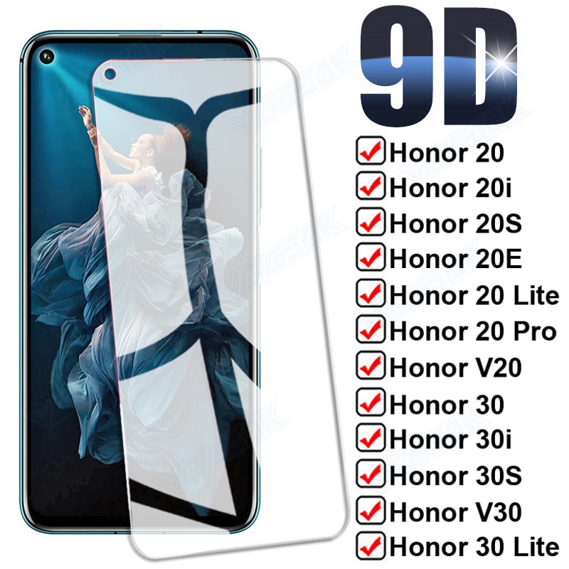 9D Volle Schutz Glas Für Honor 20 30 Lite 20i 30i 20e 20S 30S Gehärtetem Screen Protector EHRE v20 V30 Ansicht 20 30 Pro Glas