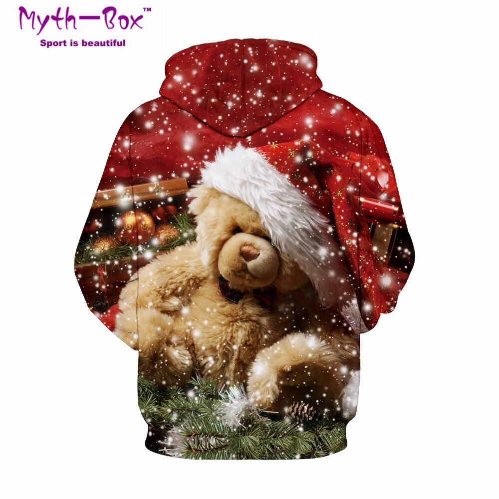 Vrouwen/Mannen Hoodie Sweatshirts Kerst Hoodies Vrouwen 3D Gedrukt Sportwear Hip Hop Hooded Trui Lange Mouwen Streetwear Trui