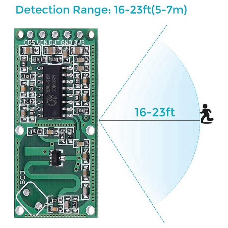 Top 5 PCS Microwave Doppler Motion Detector Sensor RCWL-0516 Module Board Switch For Arduino Raspberry PI