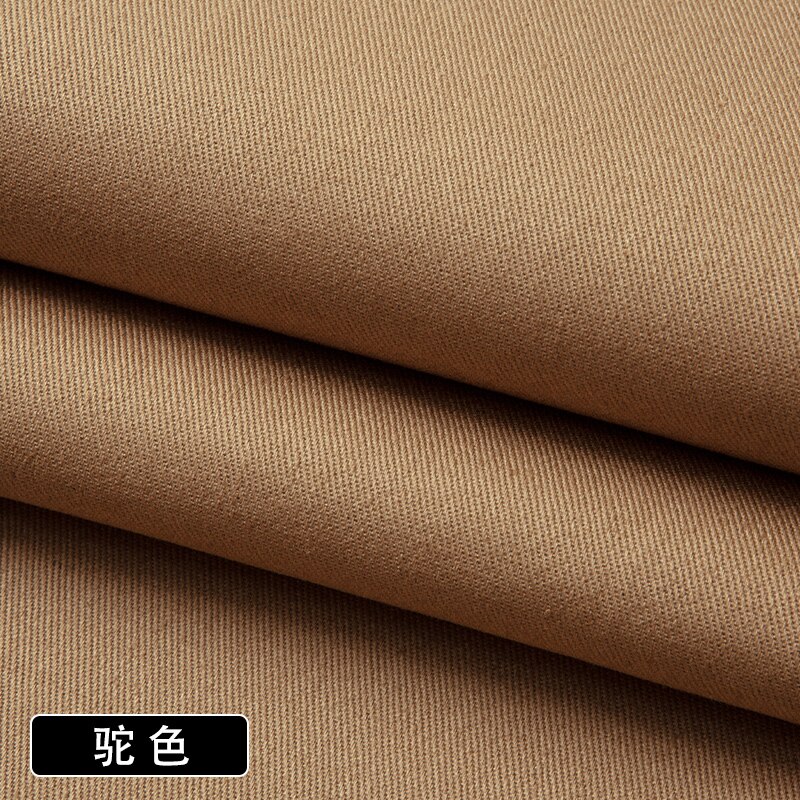 Pantalones de tela de sarga de Color sólido con tarjeta de hilo de algodón puro de 150cm * 50cm, gabardina, ropa, Camisa de algodón lavada, tela gruesa: 011