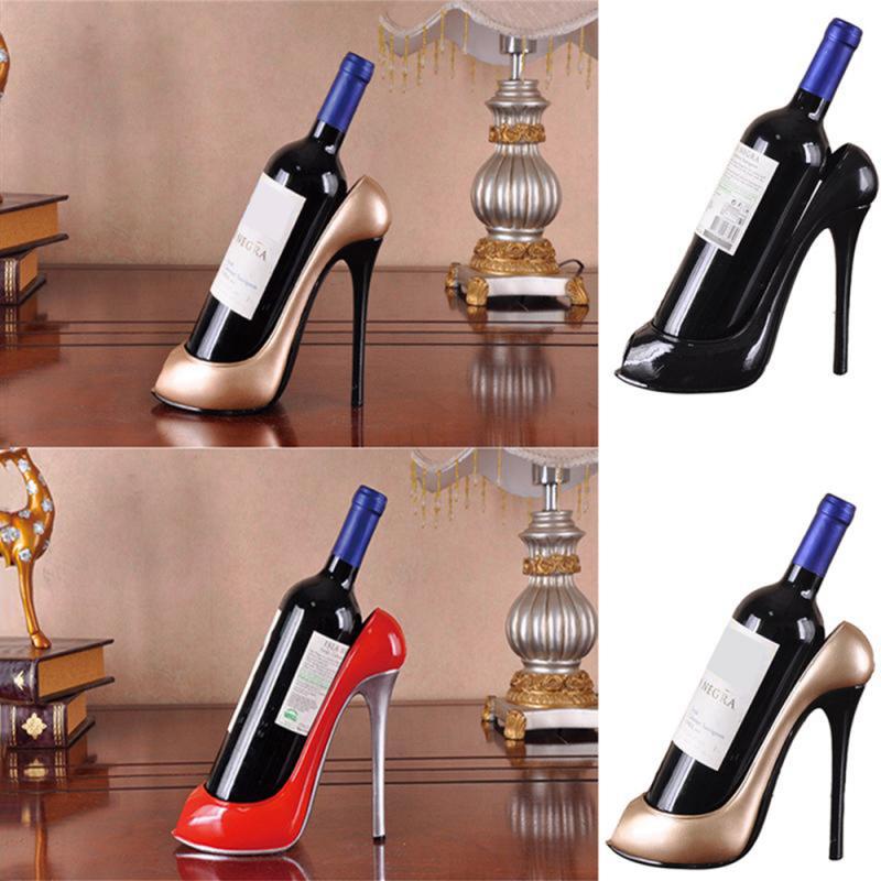 Champagne Wine Bottle Holder High Heel Shoe Stylish Rack Basket Accessories For Home Bar Accessories Home Bars Kitchen: Default Title