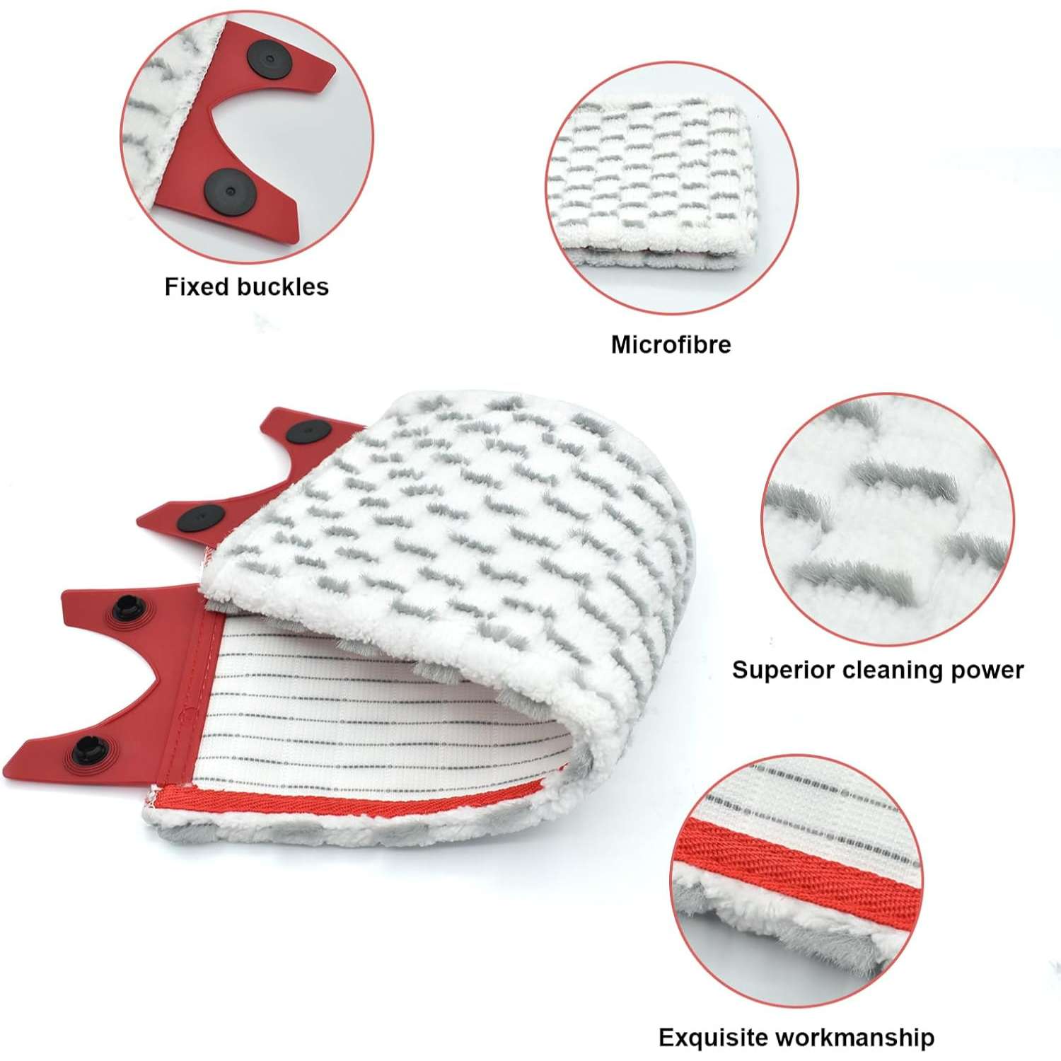 Mikrofibermoppdynor för vileda 1-2 spraymopp/ultramax/ultramax plus/easywring ultramax mopp, påfyllningshuvud, reservmoppdyna