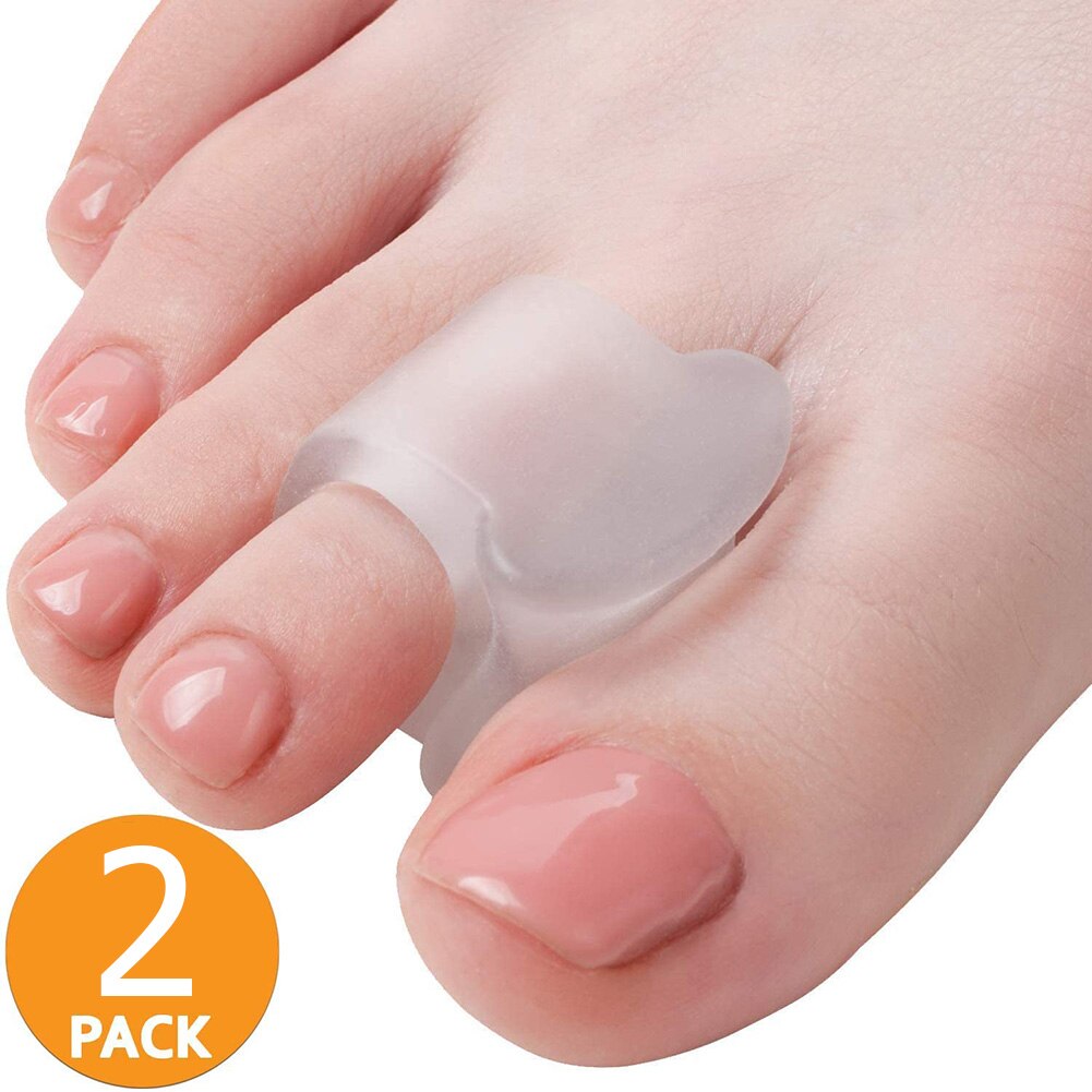 2Pcs Teen Ring Correctie Van Hallux Valgus Teen Separator Verpleging Pad Voetverzorging Orthopedische Richter Grote Teen Separator