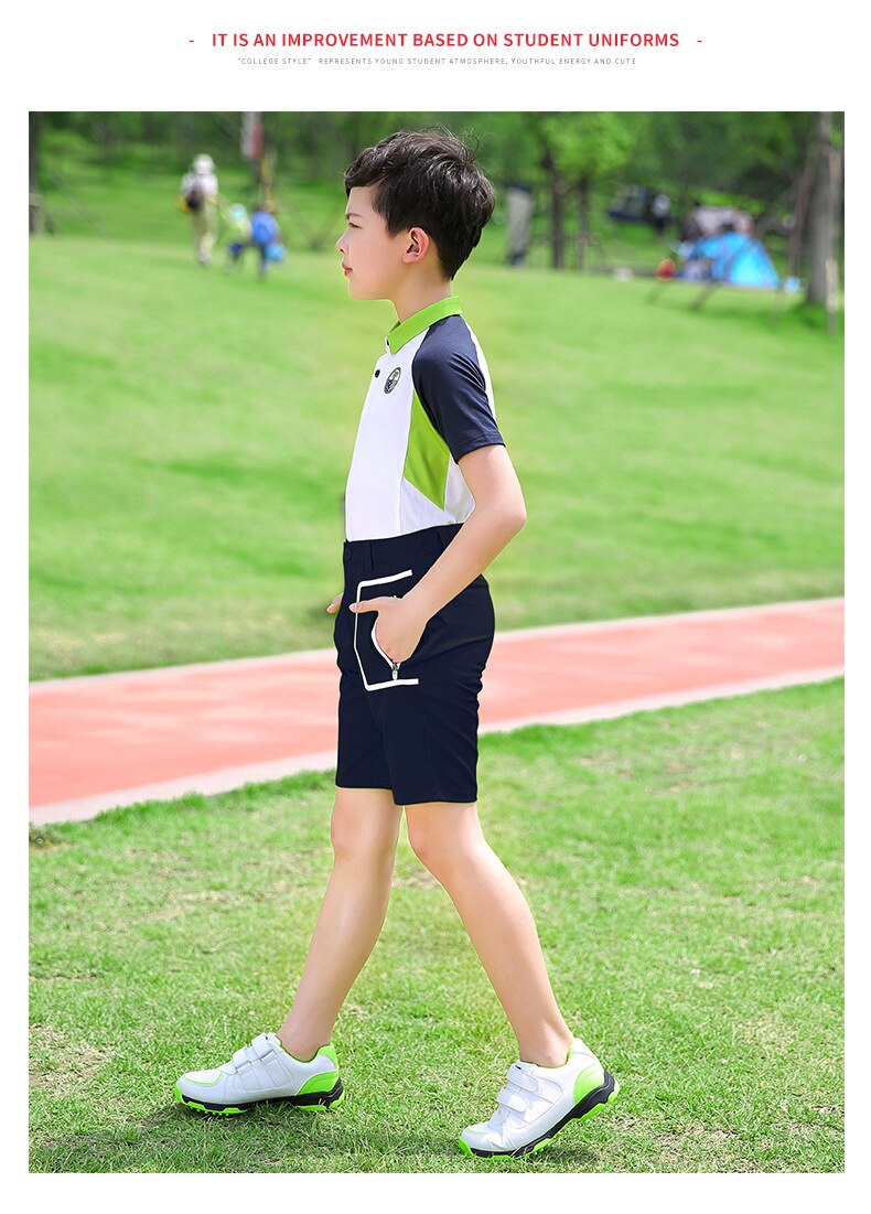 Pgm adolescent garçons vêtements costumes été enfants à manches courtes t-shirt haut Stretch Shorts sport vêtements de golf D0784