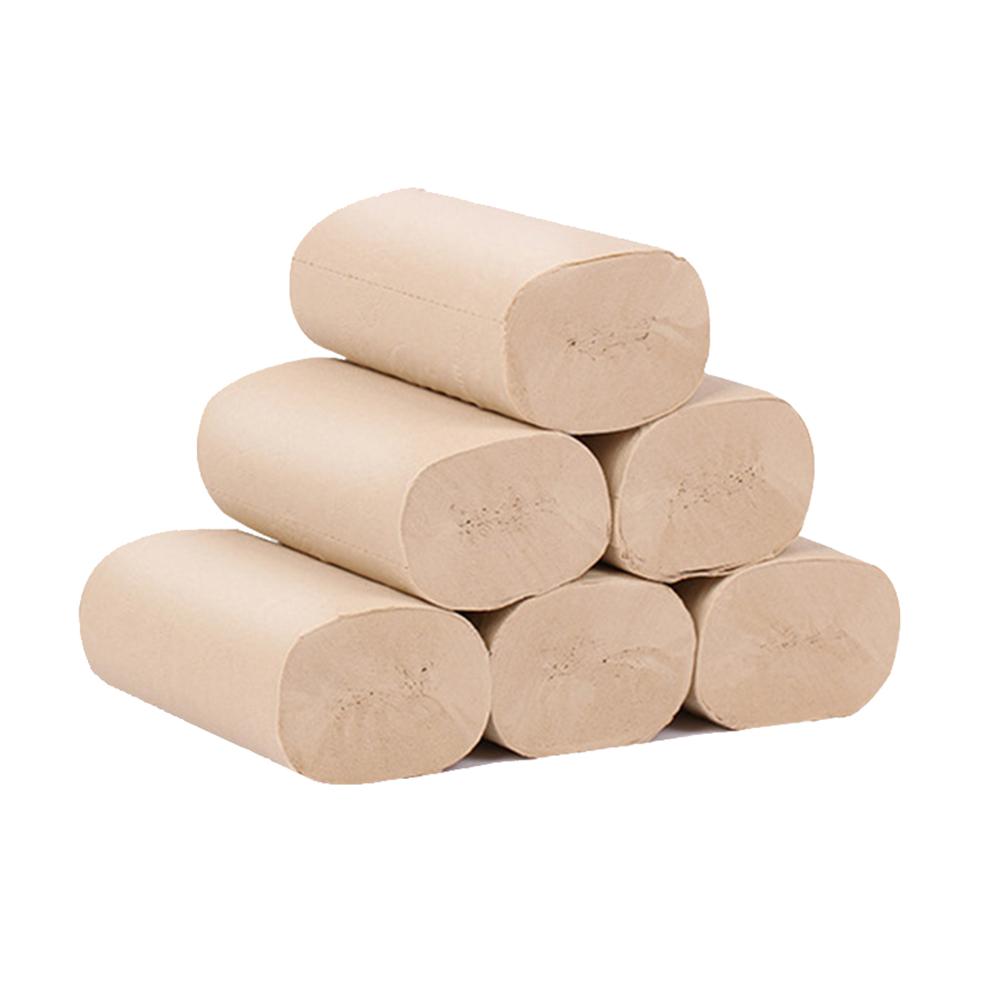 Huishoudelijke Toiletpapier Natuurlijke Bamboe Pulp Papierrol Coreless Papier Voor Binnen Buiten 14Rolls/Pack