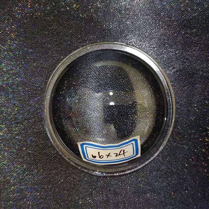 LED Lens 66mm LED Convex Lens Condenser Optical Focusing Plano-Convex Glass Lens